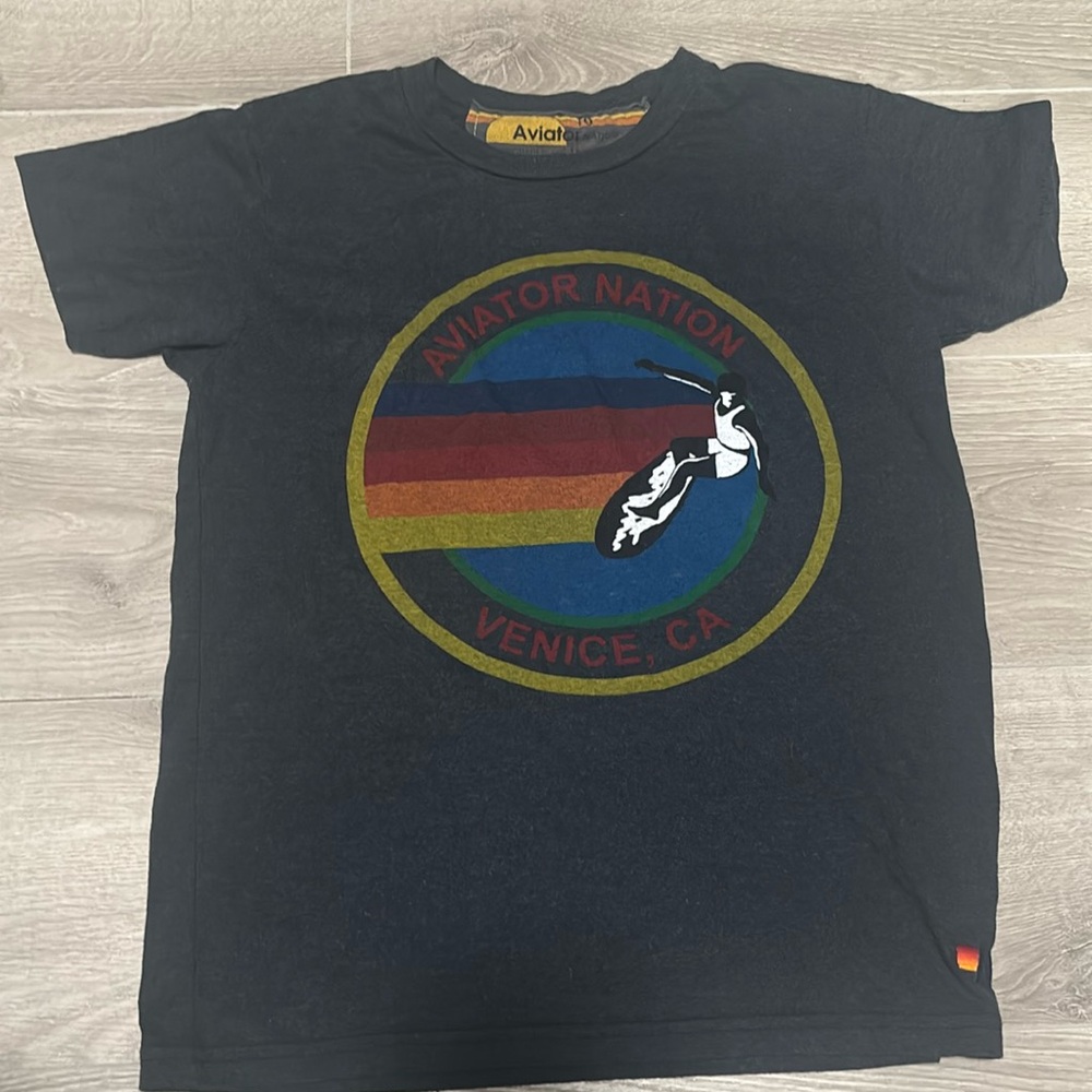 Aviator nation dark grey t shirt